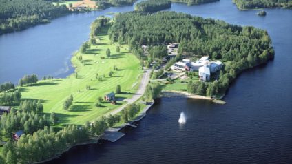 Hotelli Kivitippu Lappajärvi ilmasta kuvattuna
